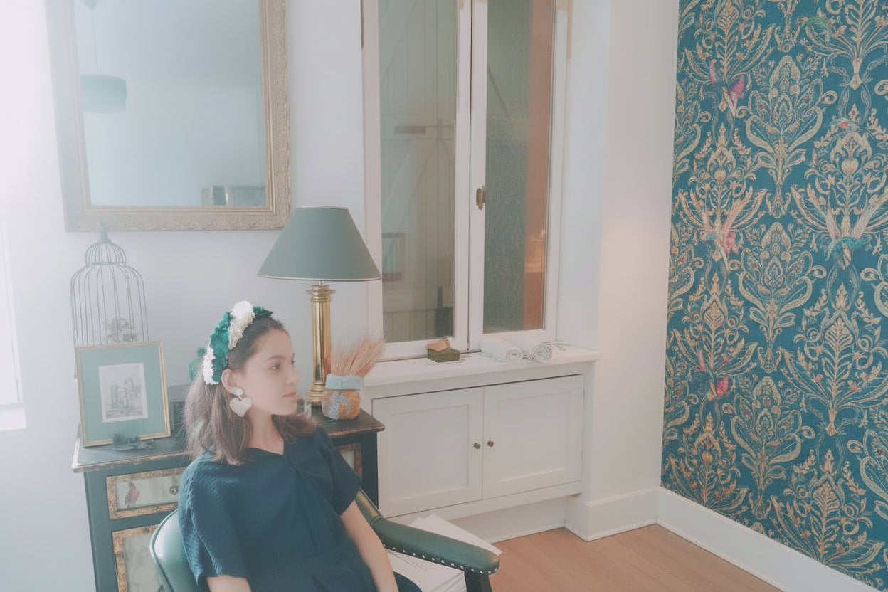 Serre-tête fleurs séchées aux couleurs personnalisables