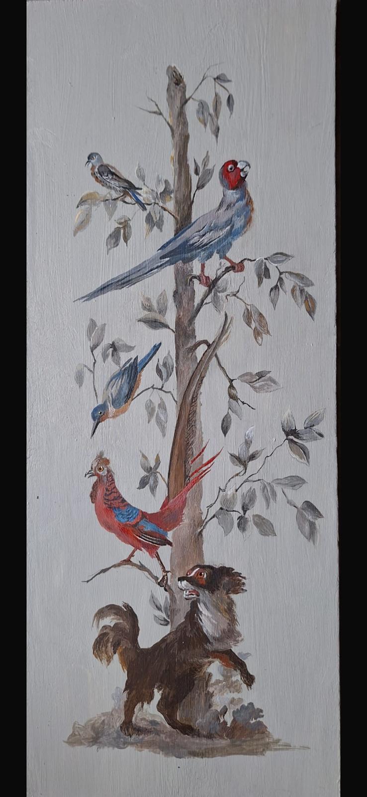 Panneaux peints décors animaliers