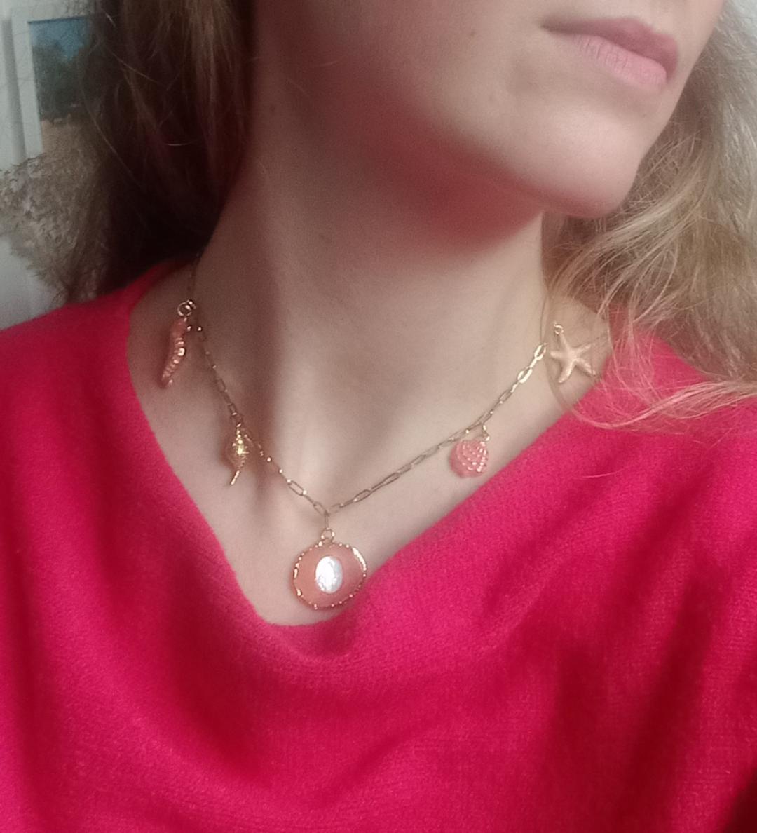 Collier " Maris Stella" corail