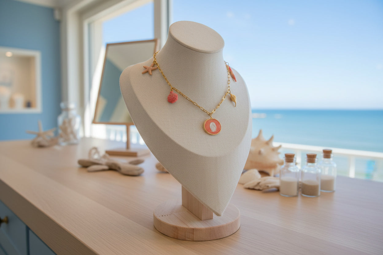 Collier " Maris Stella" corail